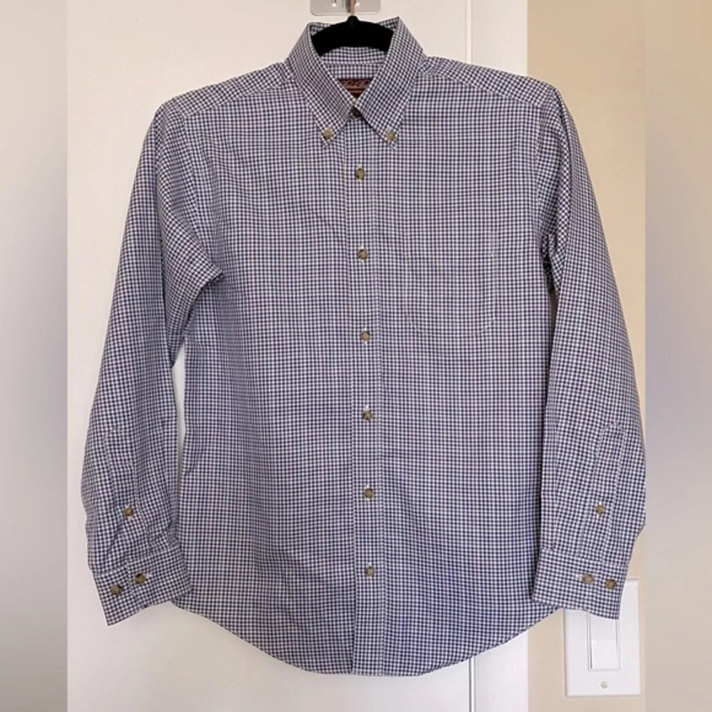 Brooks Brothers Plaid Non-Iron Button Down Boys Size Medium